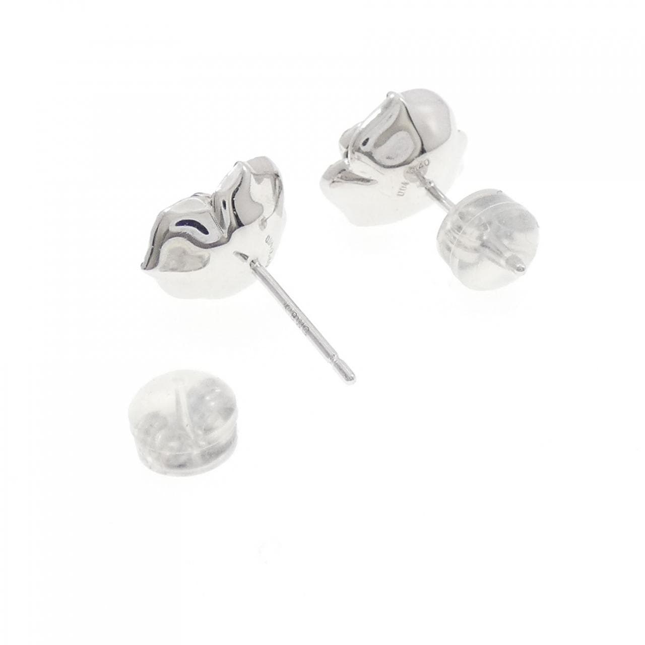 K18WG/K18BG ローズ ダイヤモンド ピアス 0.88CT