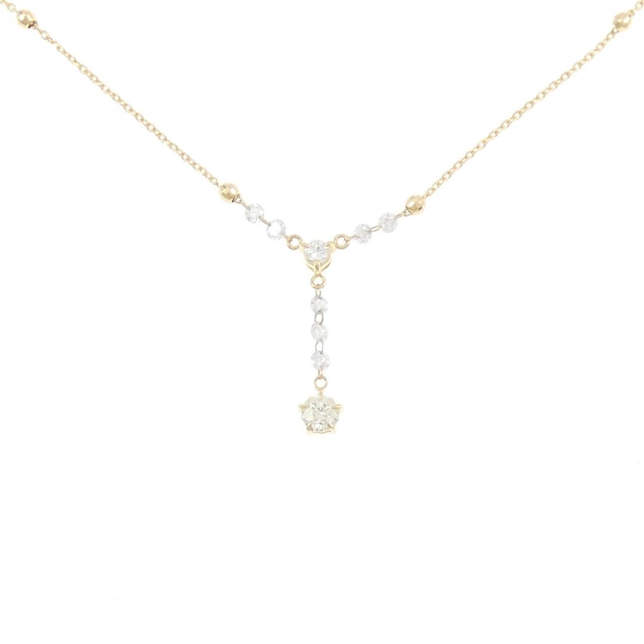 K18YG ダイヤモンド ネックレス 0.166CT