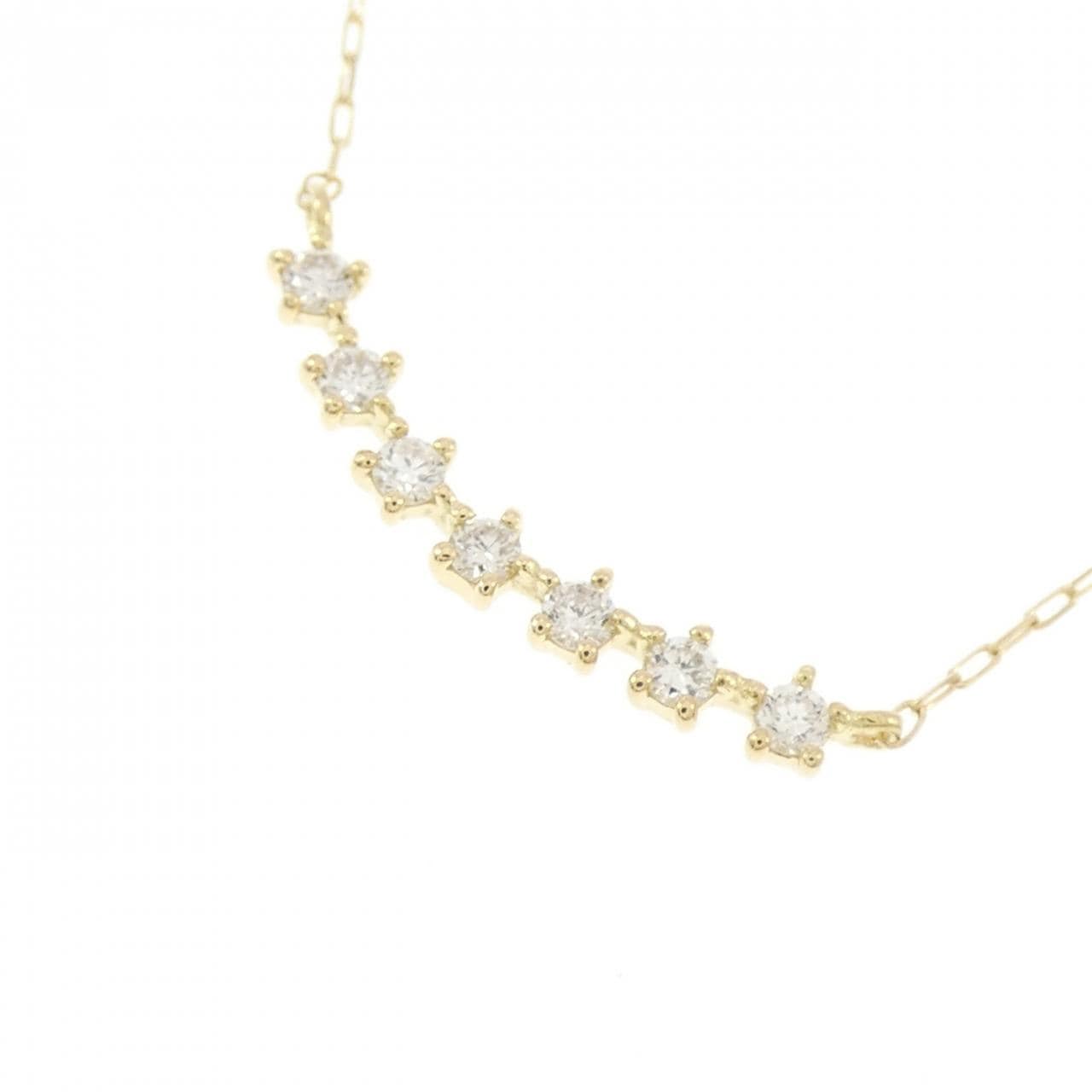 【新品】K18YG ダイヤモンド ネックレス 0.08CT