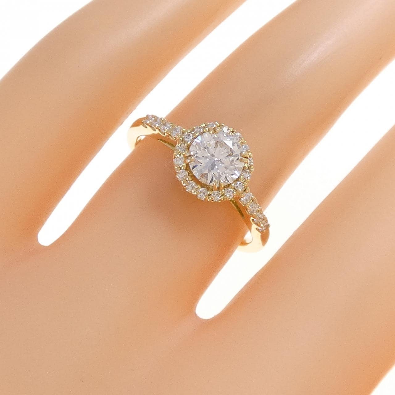 【リメイク】K18YG ダイヤモンド リング 0.563CT G SI2 EXT