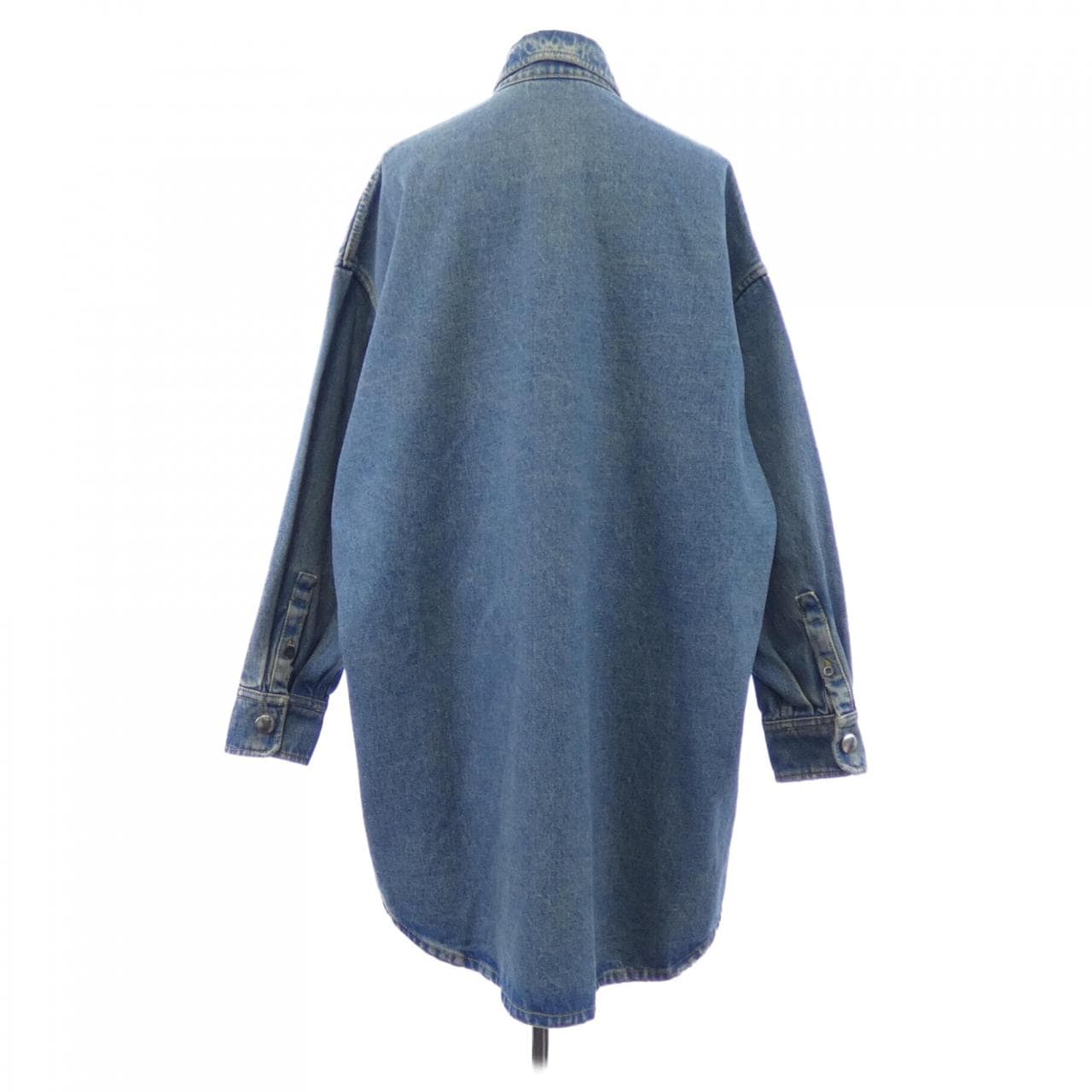 プラダ PRADA オーバーサイズ オーガニックデニム トライアングルロゴ GFC036 SOOO 13Z6 シャツ