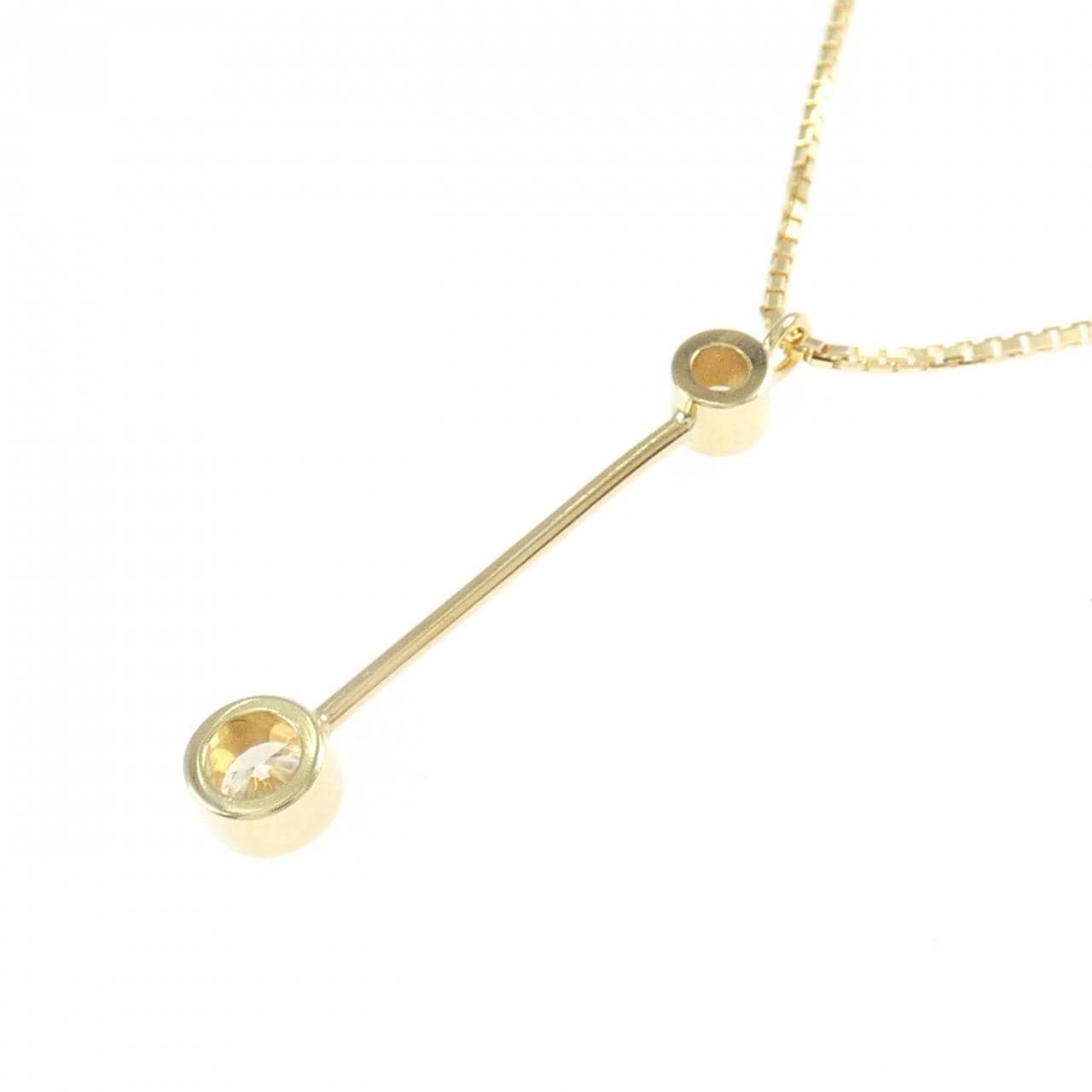 K18YG ダイヤモンド ネックレス 0.20CT