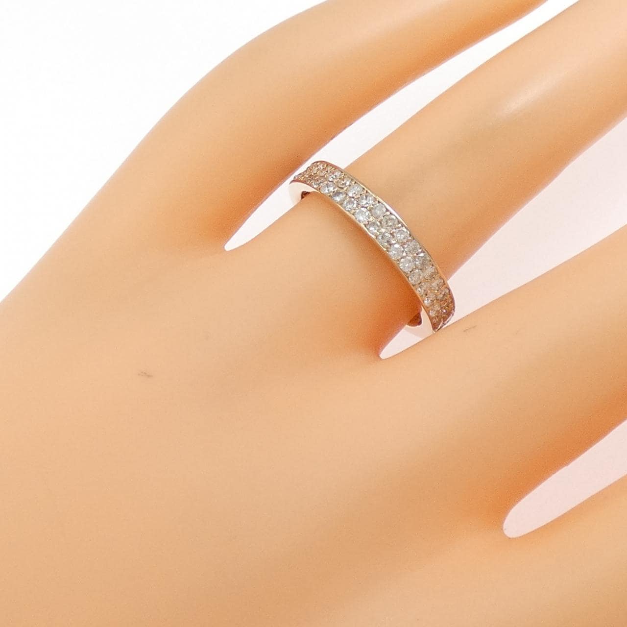 K18PG フルエタニティ ダイヤモンド リング 1.02CT