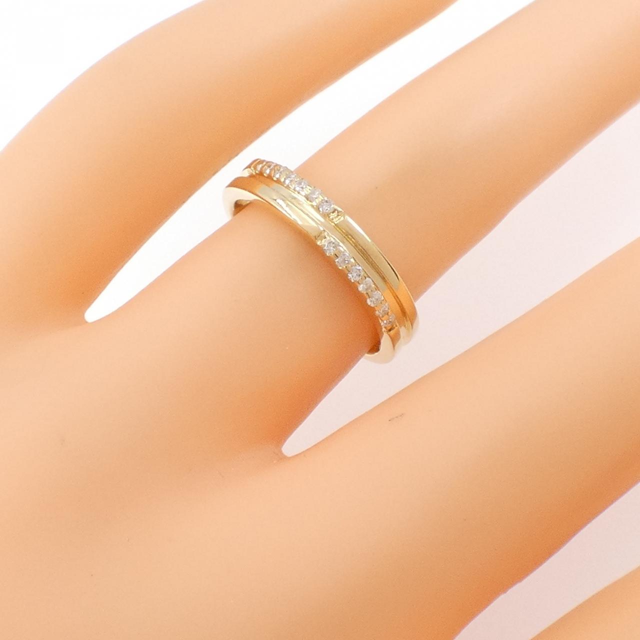 K18YG ダイヤモンド リング 0.11CT