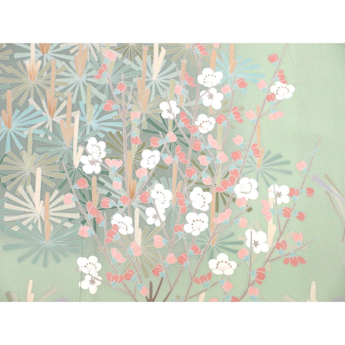 【未使用品】訪問着　友禅加工ボカシ染