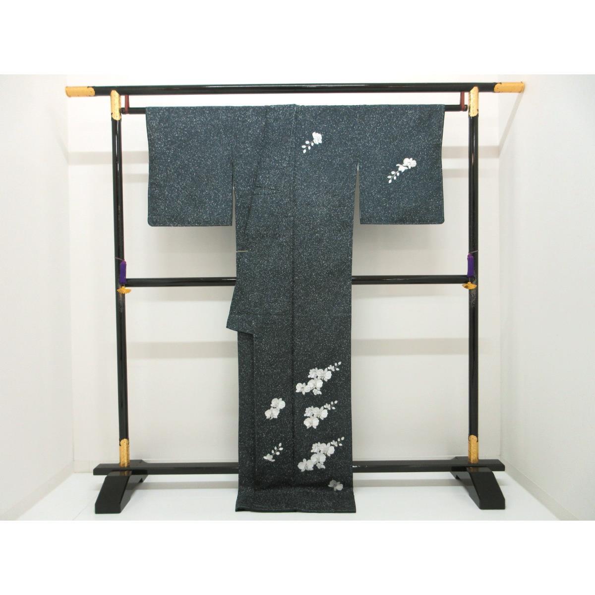 【未使用品】訪問着　染紬　刺繍加工