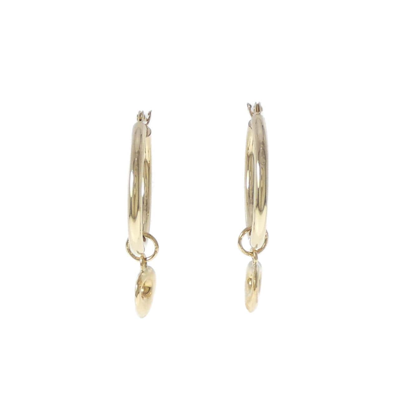 K18YG 2WAY ハート ピアス