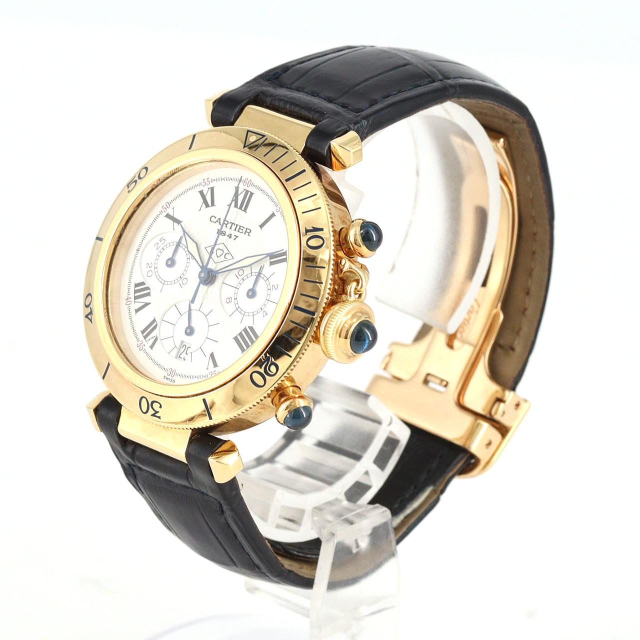 【ノーメンテナンス特価】カルティエ パシャクロノグラフ･150th YG W30X7651 YG クォーツ