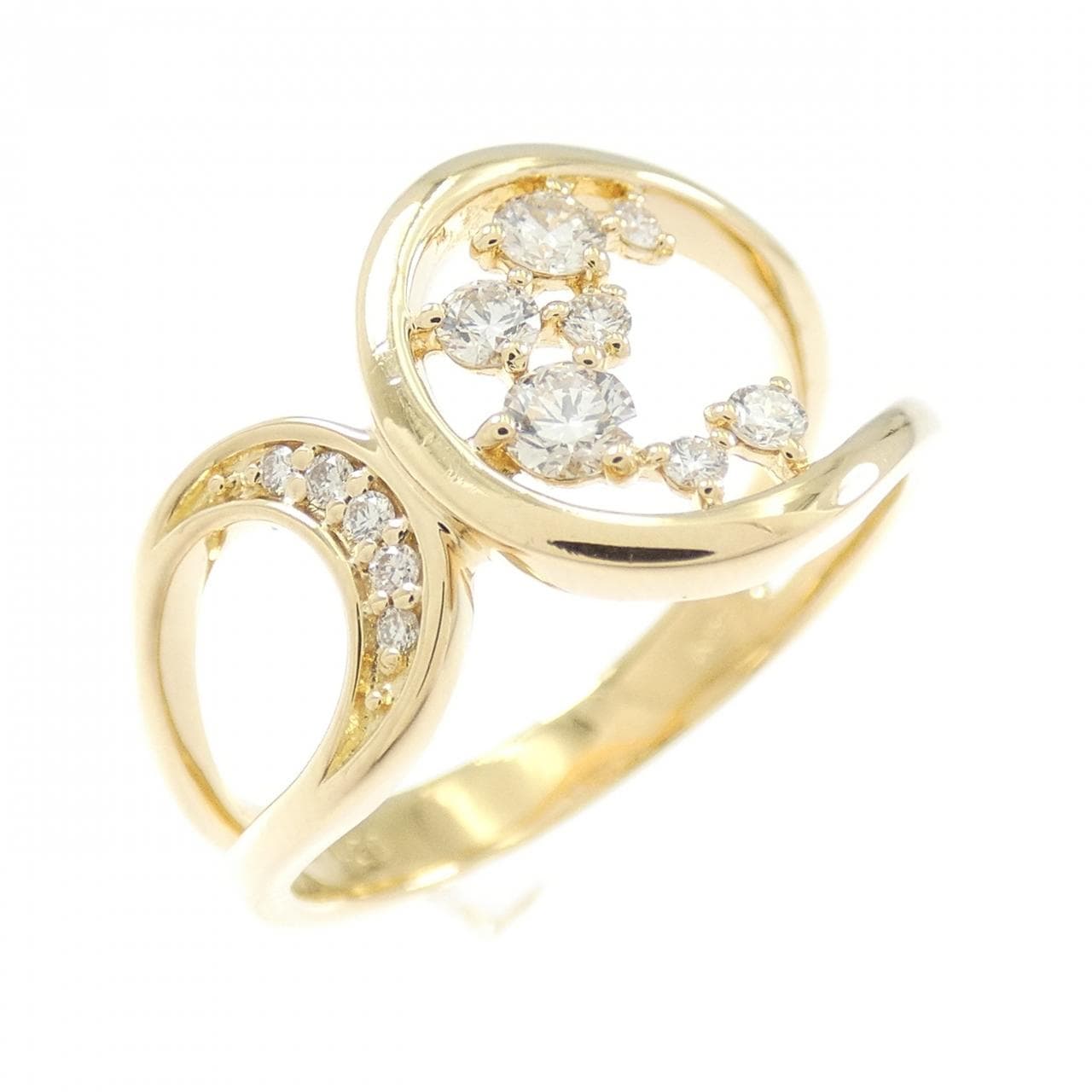 K18YG ダイヤモンド リング 0.20CT