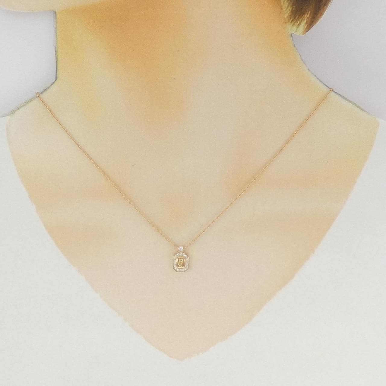 ハリーウィンストン HWロゴ ネックレス