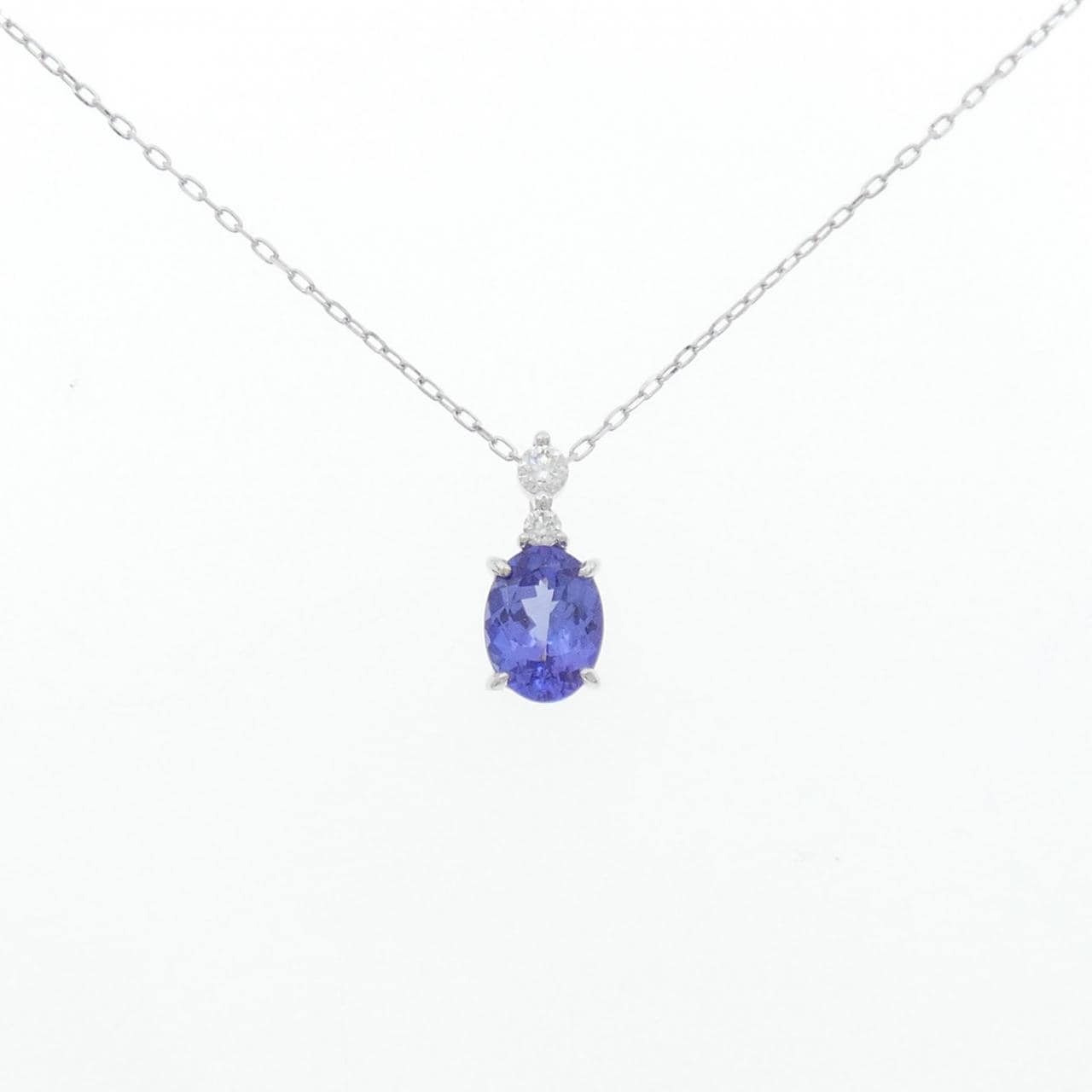 K18WG タンザナイト ネックレス 1.42CT