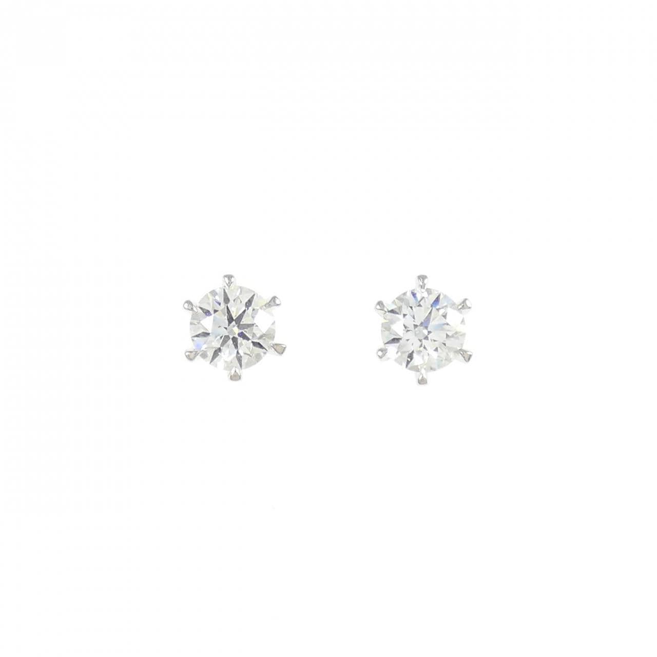 【リメイク】PT900/ST ダイヤモンド ピアス 0.252CT 0.255CT D VVS2-VS2 3EXT-H&C