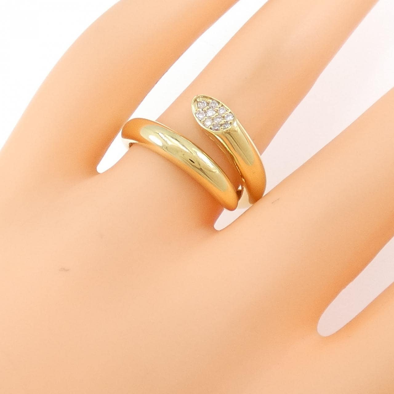 K18YG ダイヤモンド リング 0.10CT
