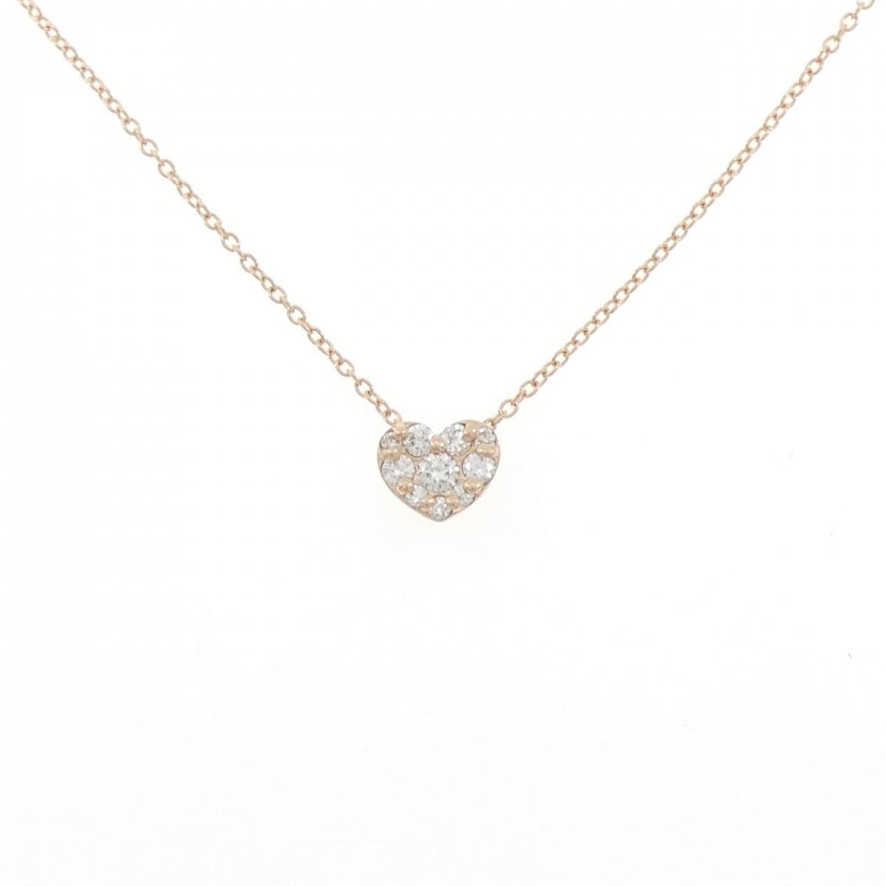 ポンテヴェキオ ハート ダイヤモンド ネックレス 0.25CT
