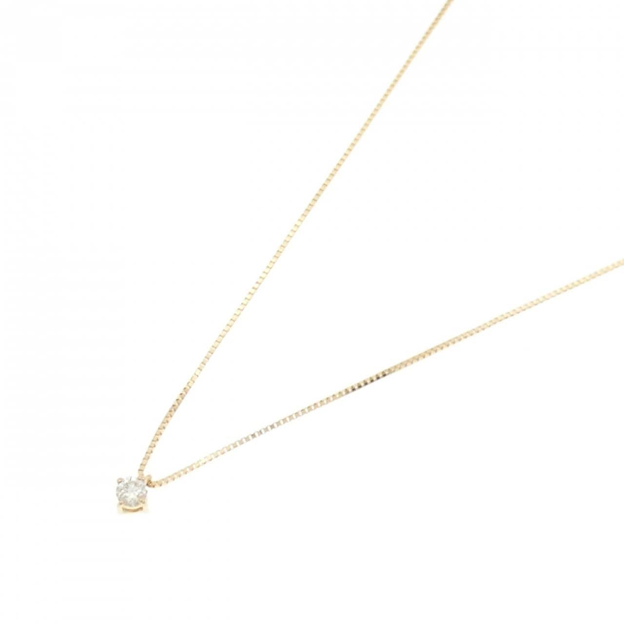 K18YG ダイヤモンド ネックレス 0.09CT