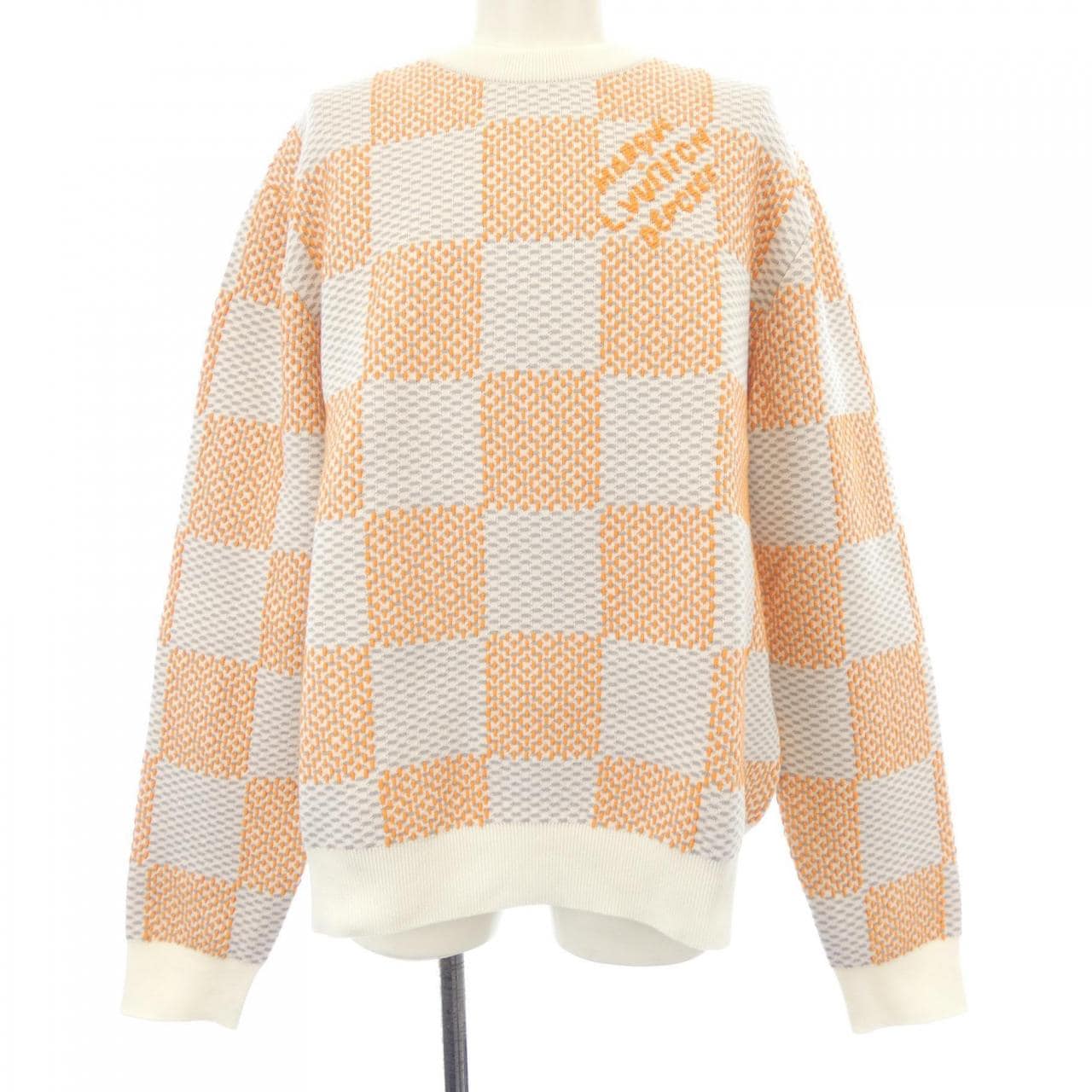ルイヴィトン LOUIS VUITTON ダミエジャガードコットンプルオーバー HQN81WZ34 ニット