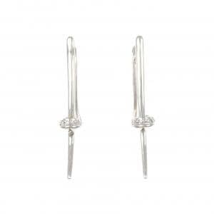 K18WG ダイヤモンド ピアス 0.12CT