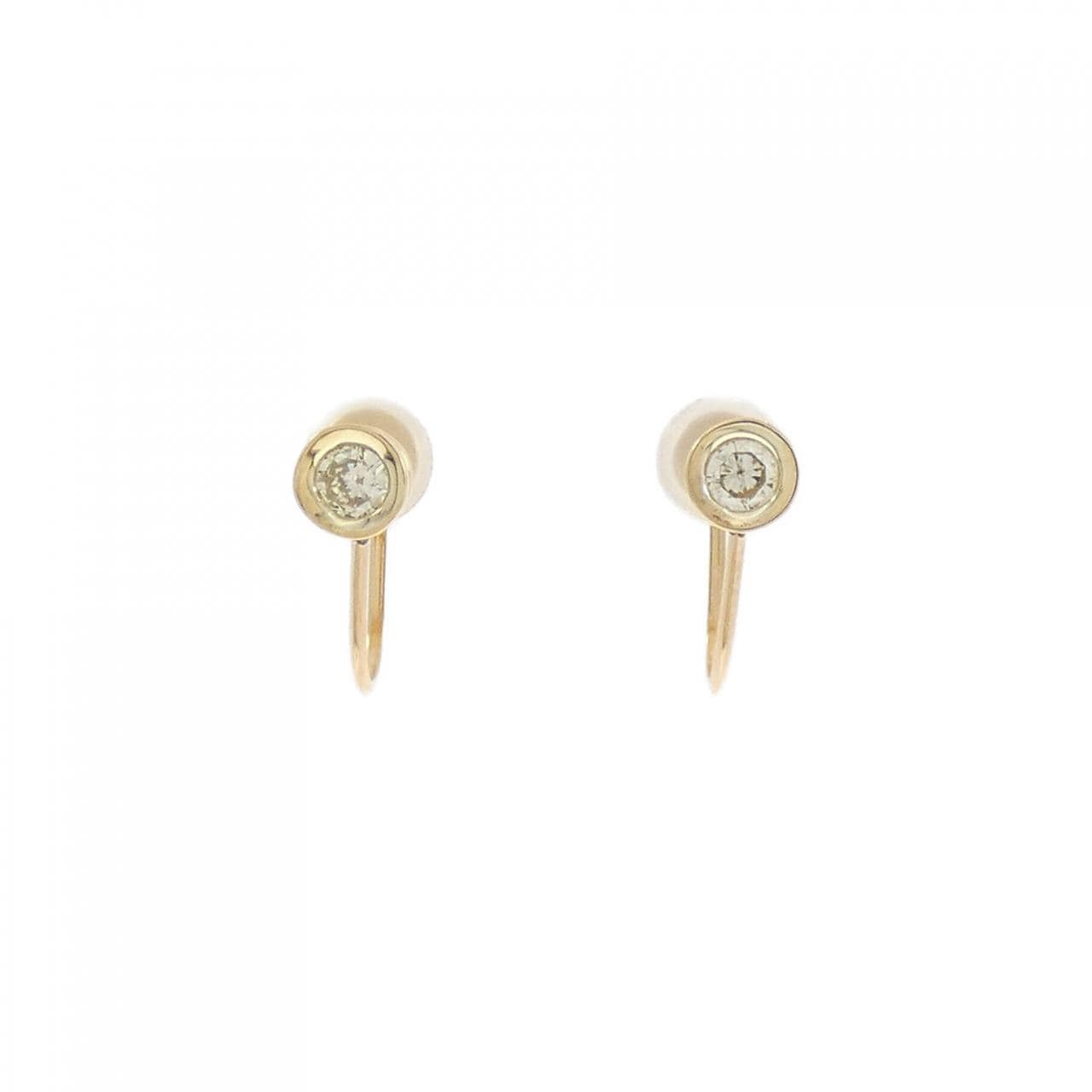 K18YG ダイヤモンド イヤリング 0.19CT