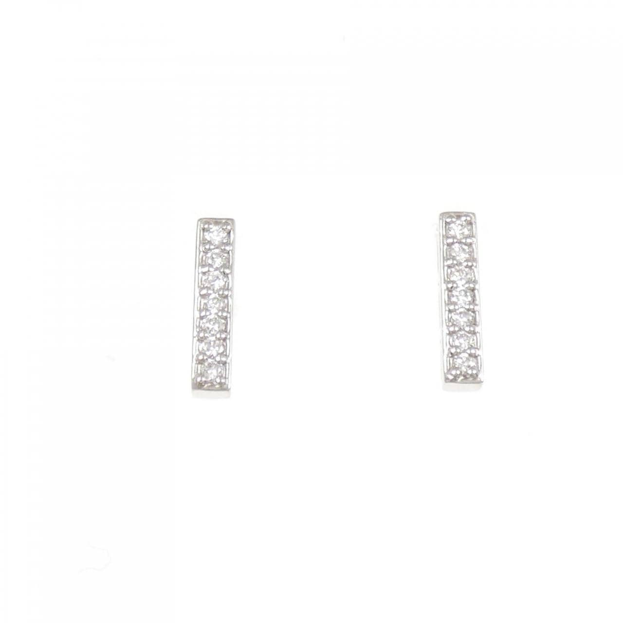 PT900 ダイヤモンド ピアス 0.11CT