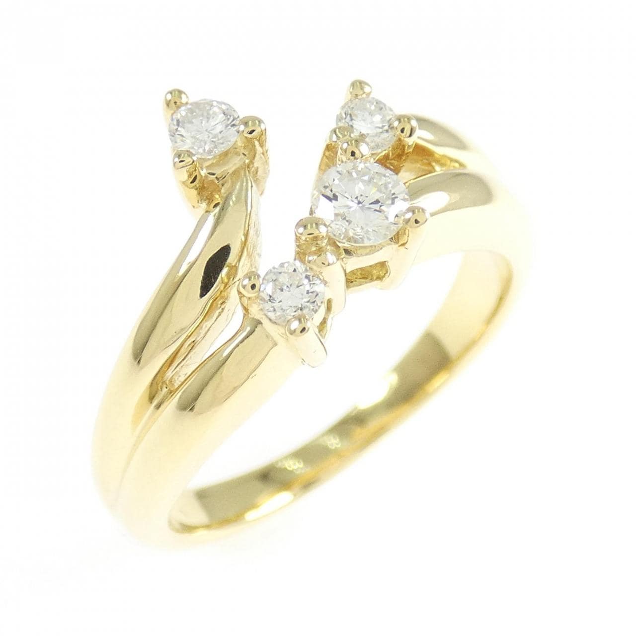 K18YG ダイヤモンド リング 0.25CT