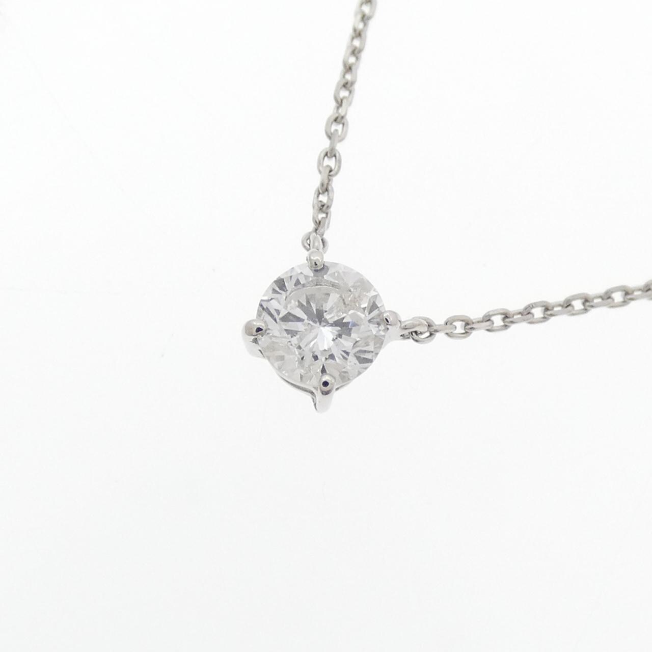 PT900/PT850 ソリティア ダイヤモンド ネックレス 0.321CT