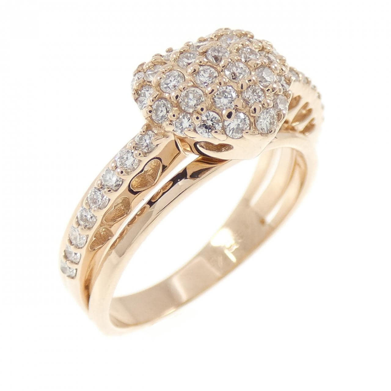ポンテヴェキオ ハート ダイヤモンド リング 0.51CT