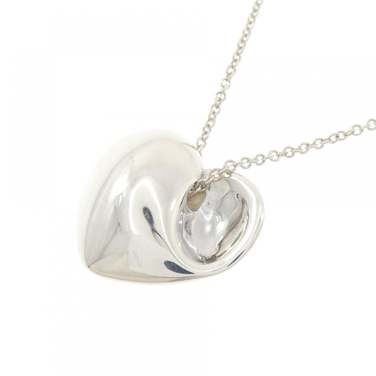 ティファニー フォールドハート ネックレス