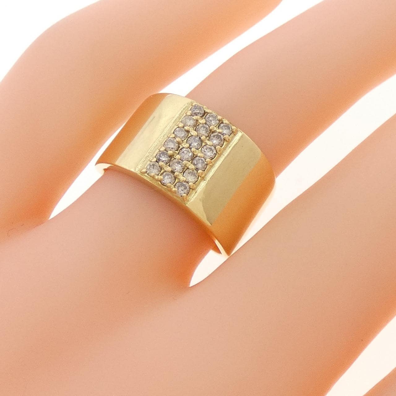 K18YG ダイヤモンド リング 0.30CT