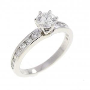 ティファニー ソリティア チャネルセッティング リング 0.30CT