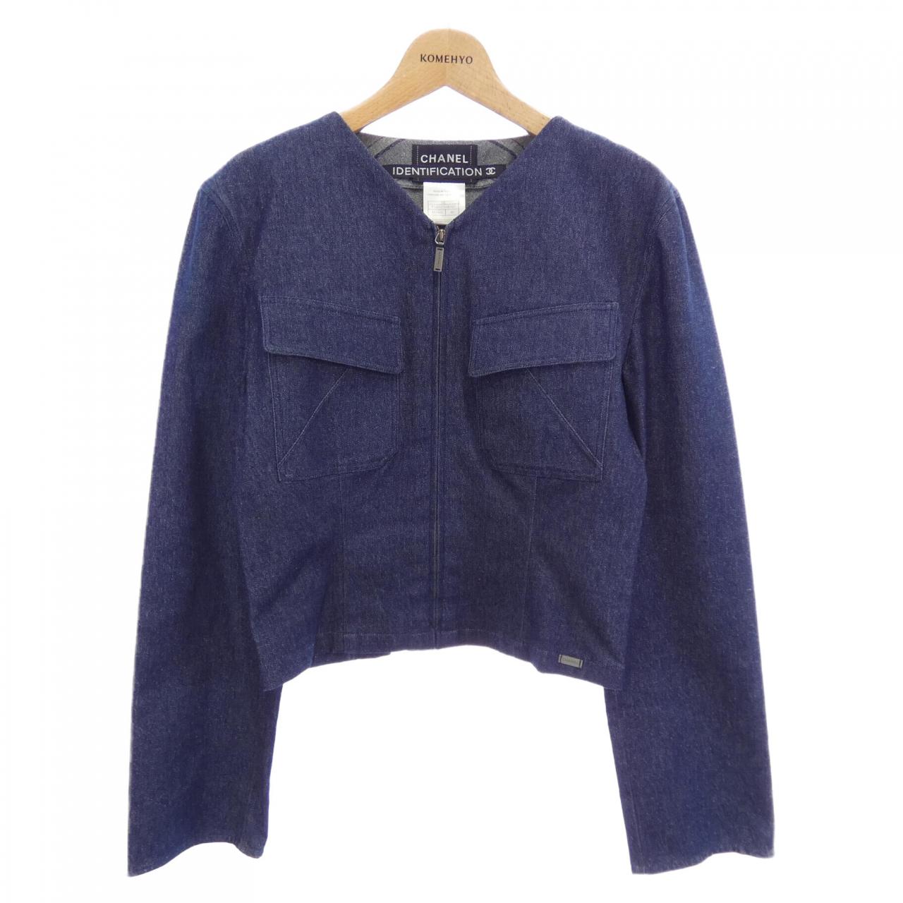 【ヴィンテージ】シャネル CHANEL IDENTFICATION P14592V08345 00C デニムジャケット