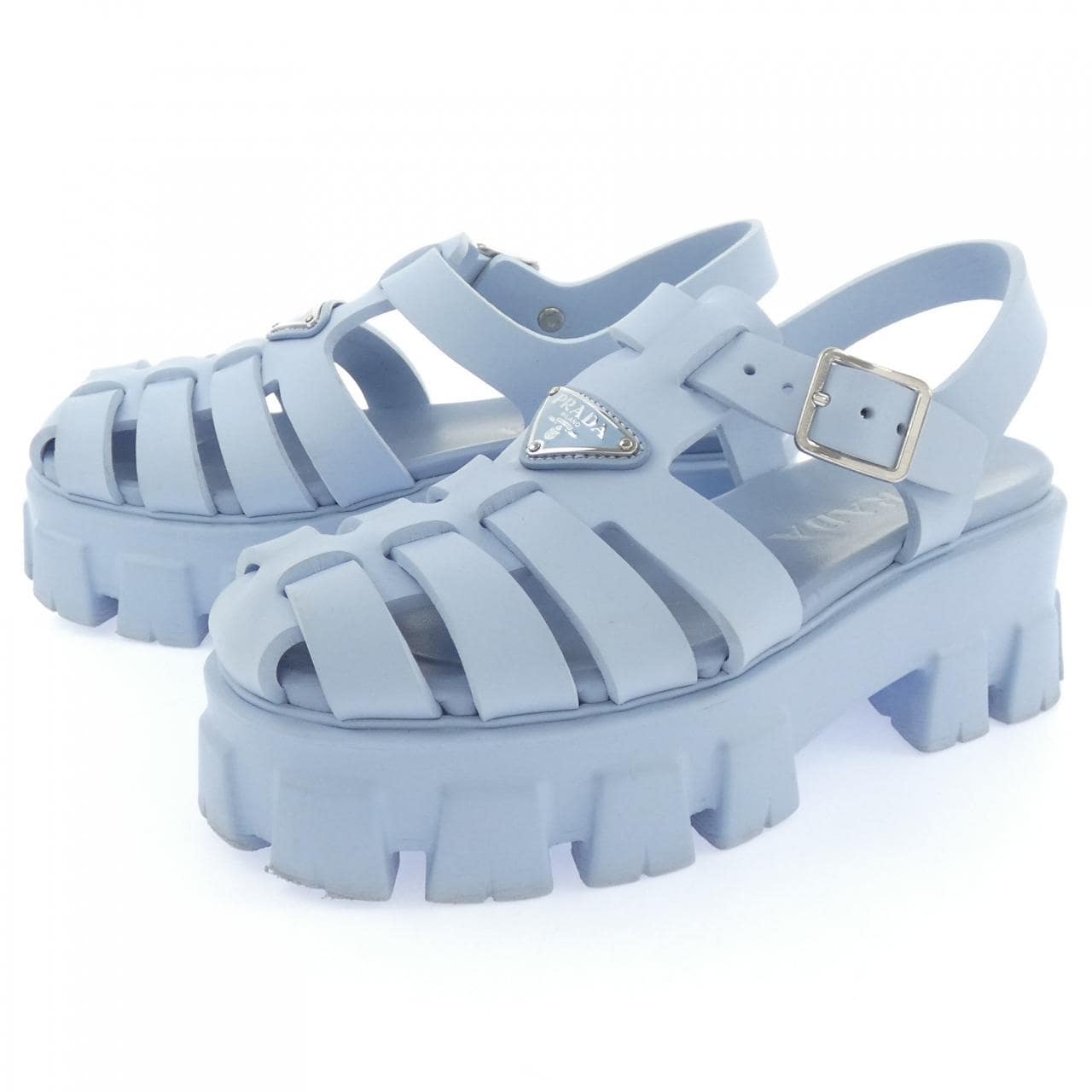 プラダ PRADA トライアングルロゴ モノリス 1X853M フォームラバー サンダル