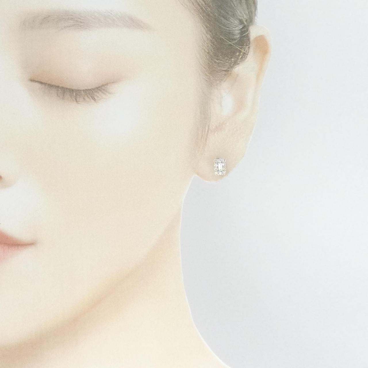 [BRAND NEW] PT900 Diamond earrings 0.44CT