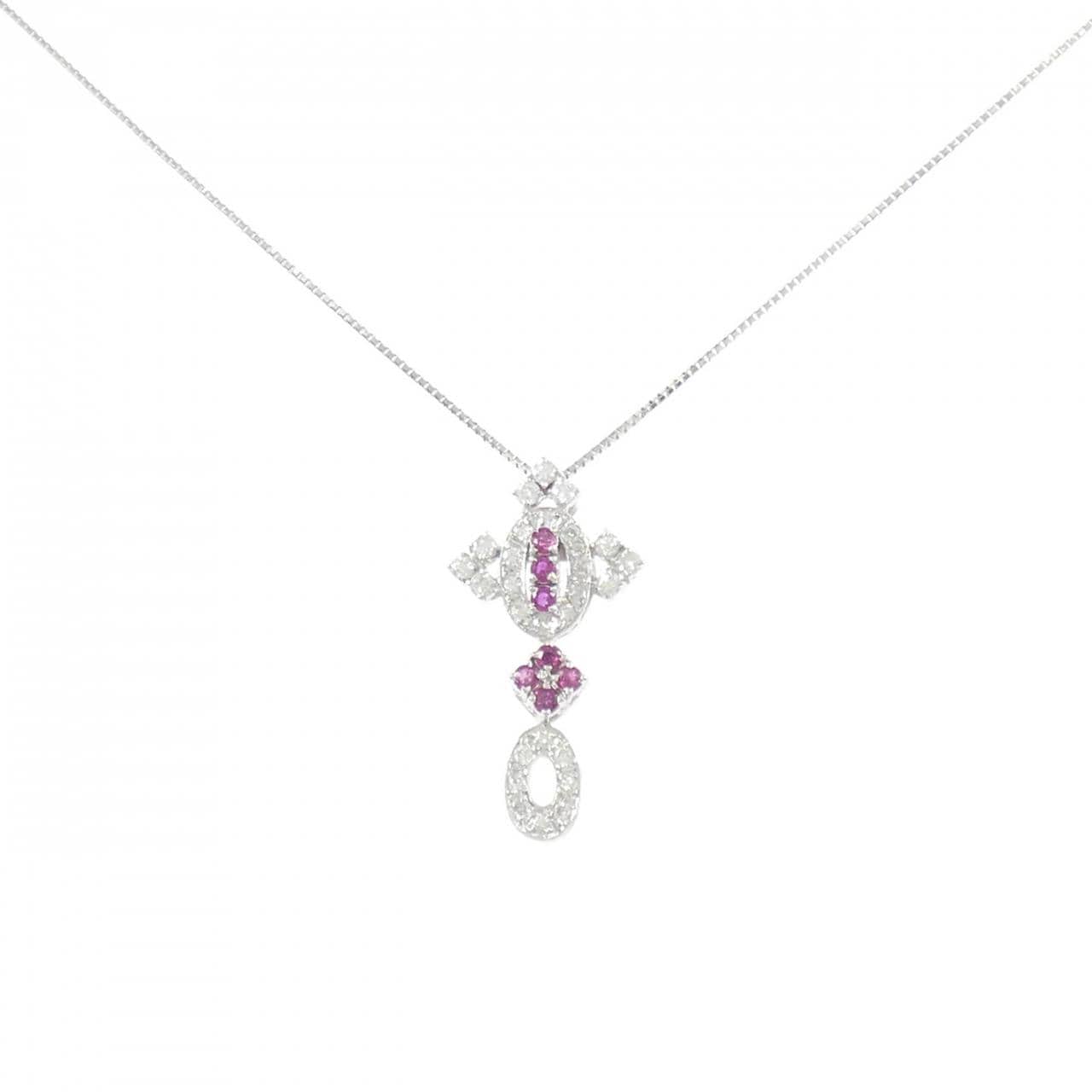 PM900/PT850 ルビー ネックレス