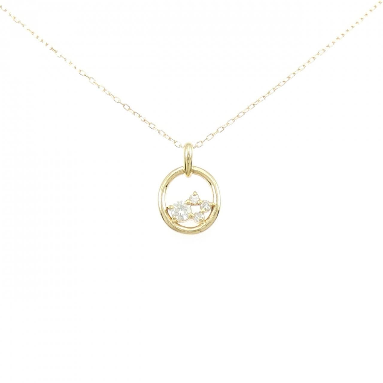 K18YG ダイヤモンド ネックレス 0.20CT