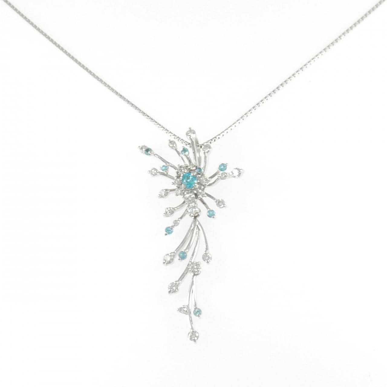 K18WG トルマリン ネックレス 0.38CT