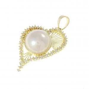 K18YG ハート マベパール ペンダント