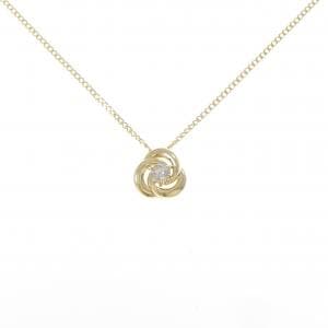 K18YG/750YG ダイヤモンド ネックレス 0.16CT
