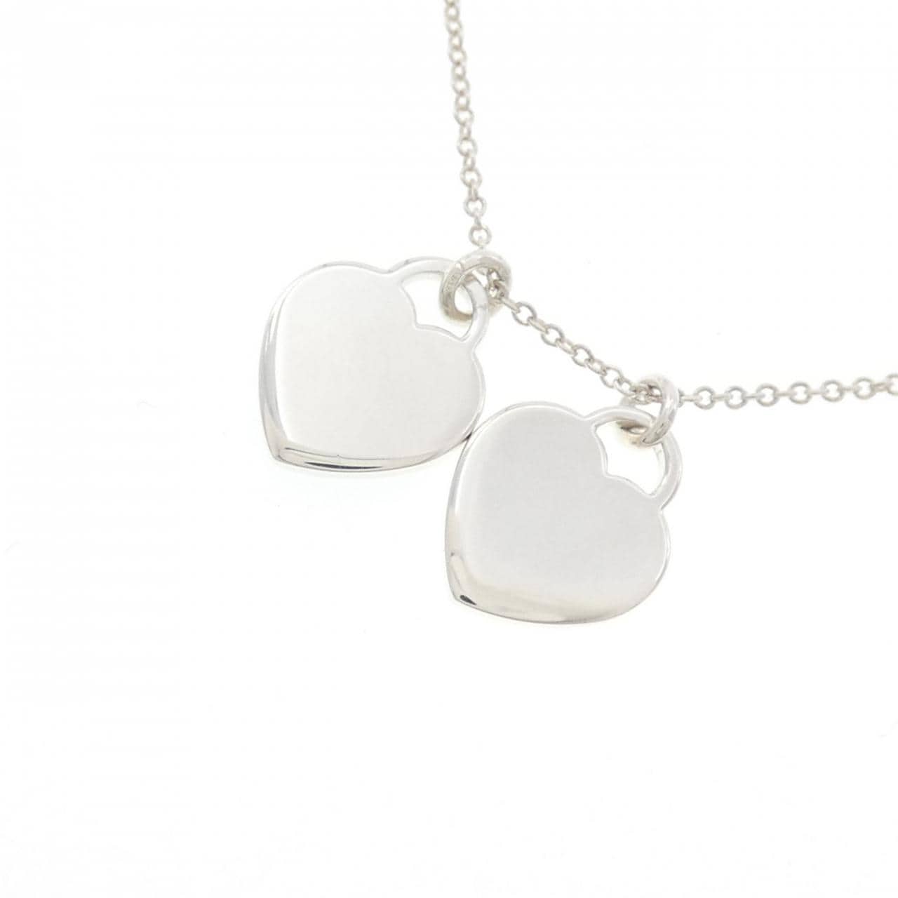 TIFFANY Return to TIFFANY Mini Double Heart Tag Necklace
