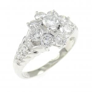 PT900 フラワー ダイヤモンド リング 1.00CT