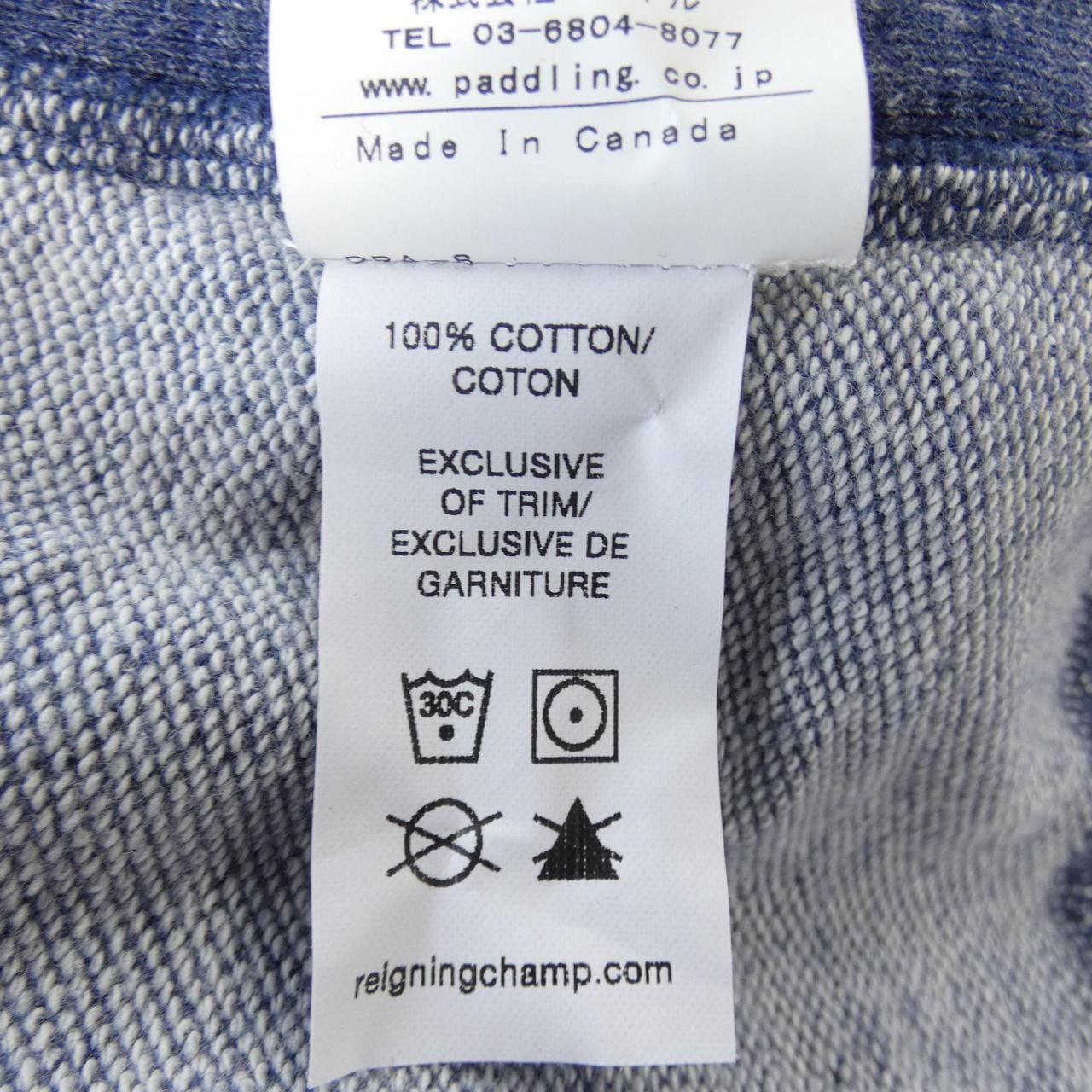 レイニングチャンプ REIGNING CHAMP パーカー