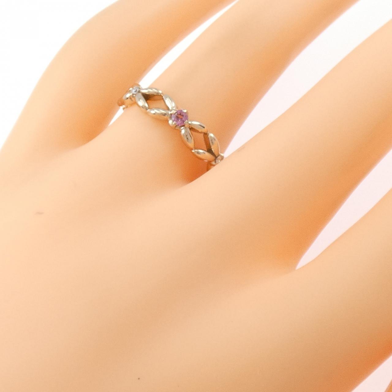 K18PG トルマリン リング