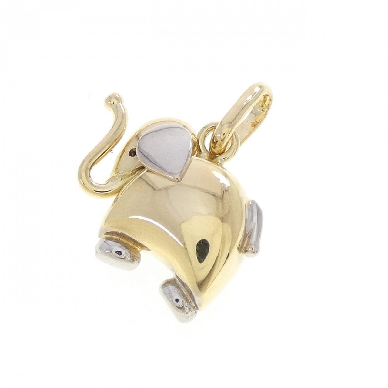 750YG/750WG エレファント ペンダント