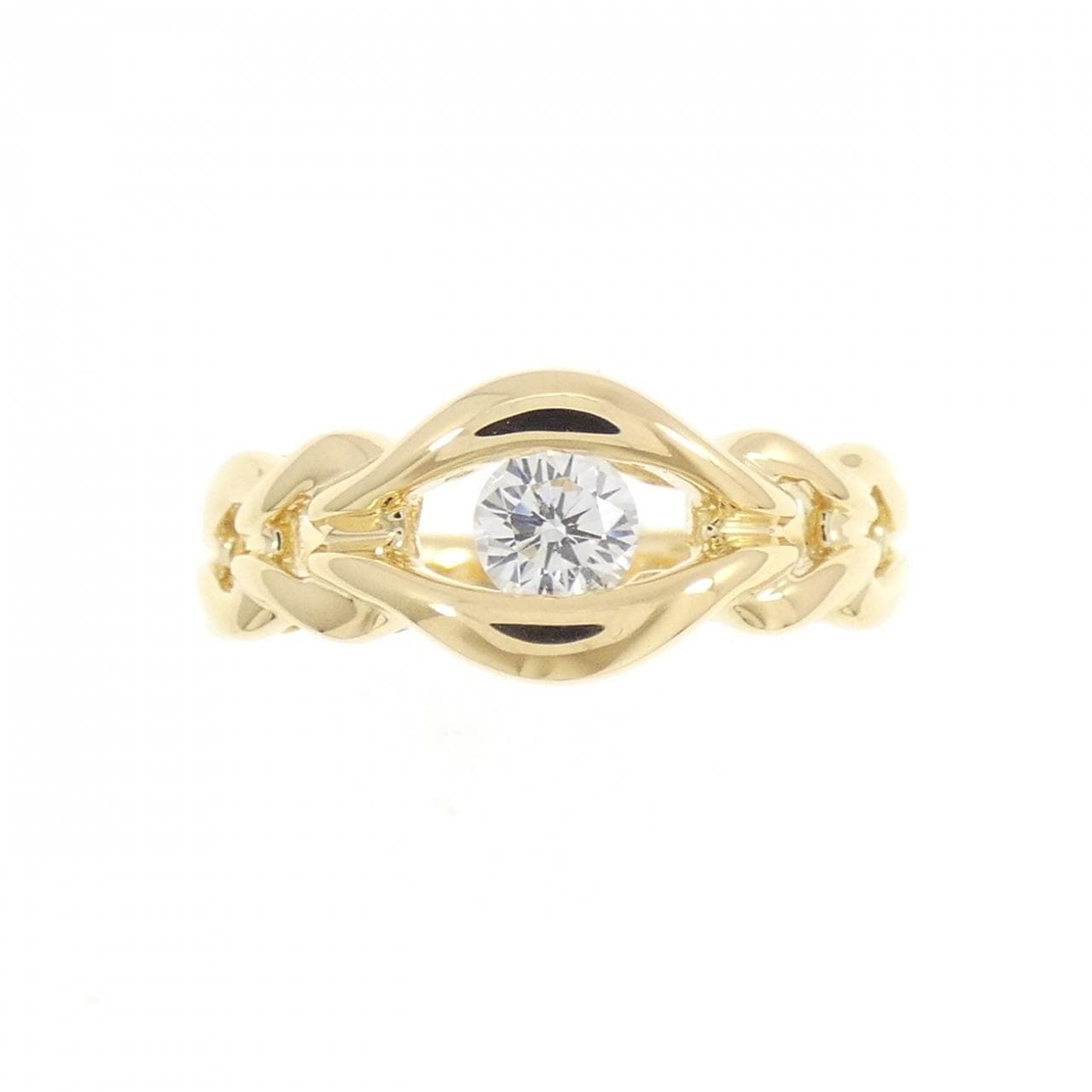 K18YG ダイヤモンド リング 0.274CT