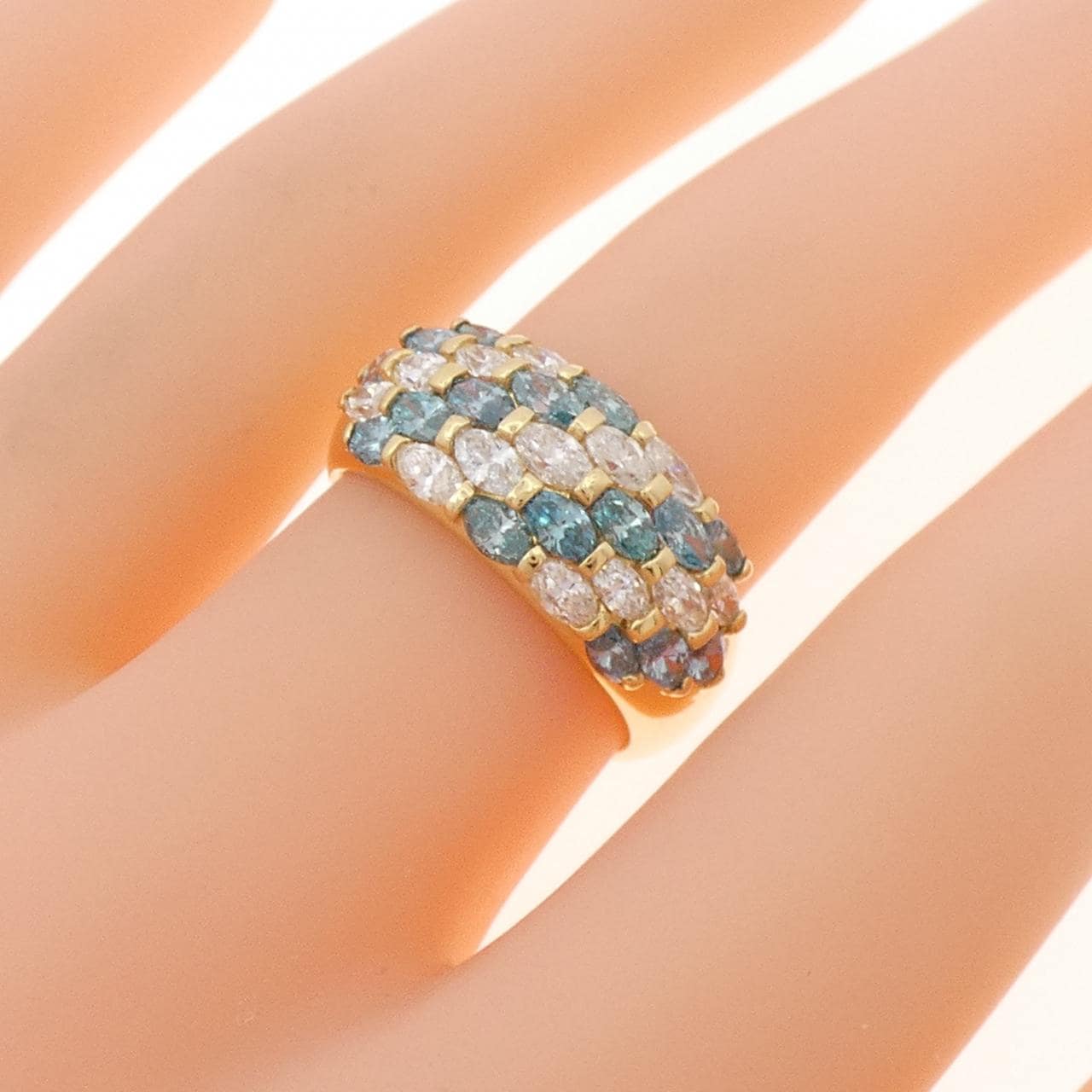 K18YG ダイヤモンド リング 0.83CT