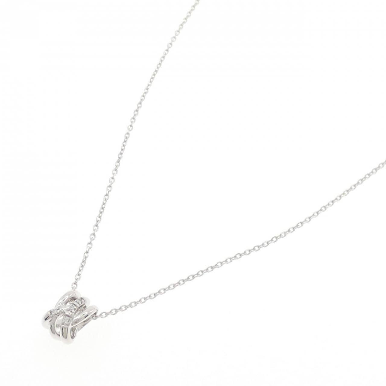 K10WG ダイヤモンド ネックレス 0.03CT