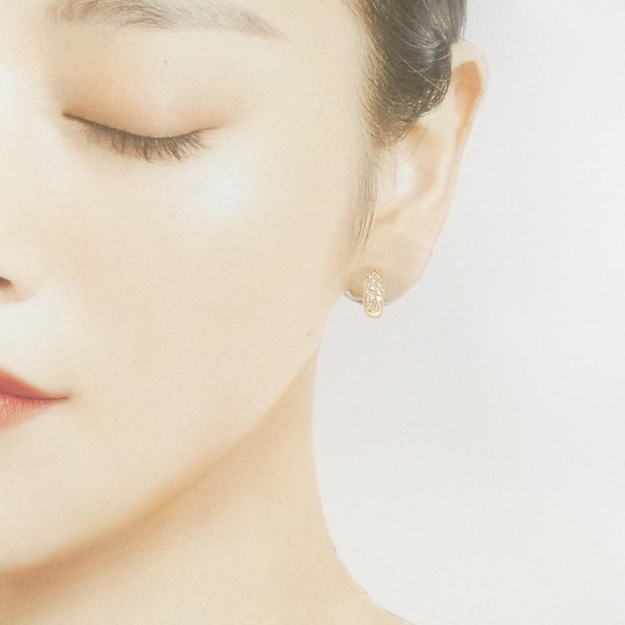 タサキ ダイヤモンド イヤリング 0.38CT