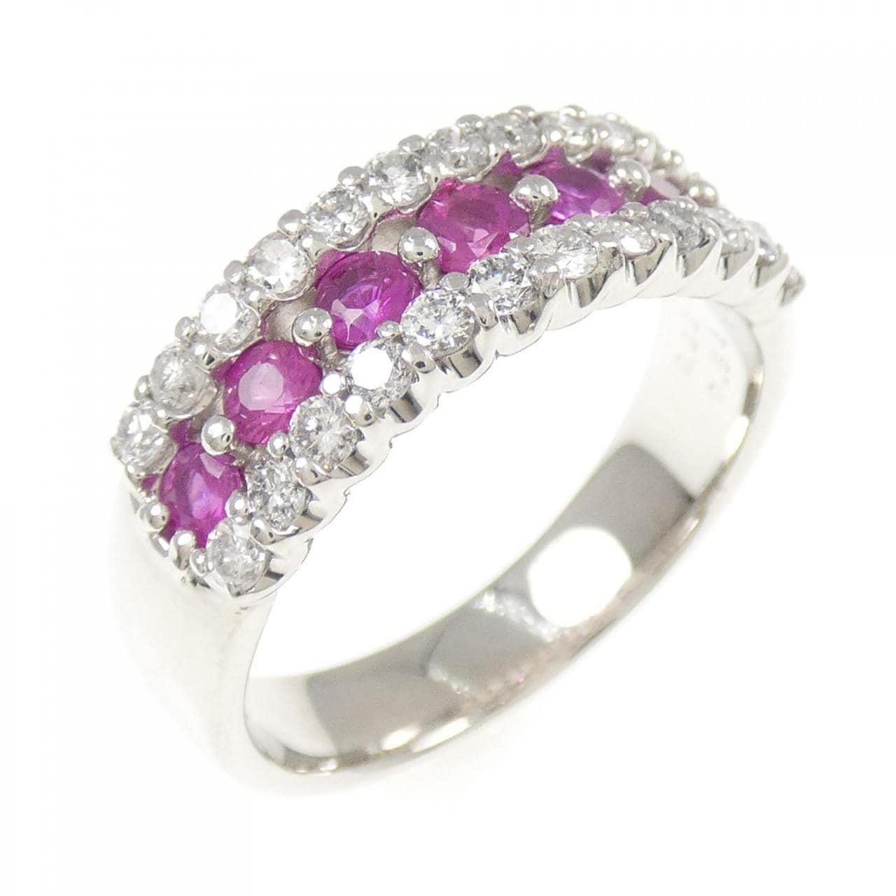 PT900 ルビー リング 0.66CT