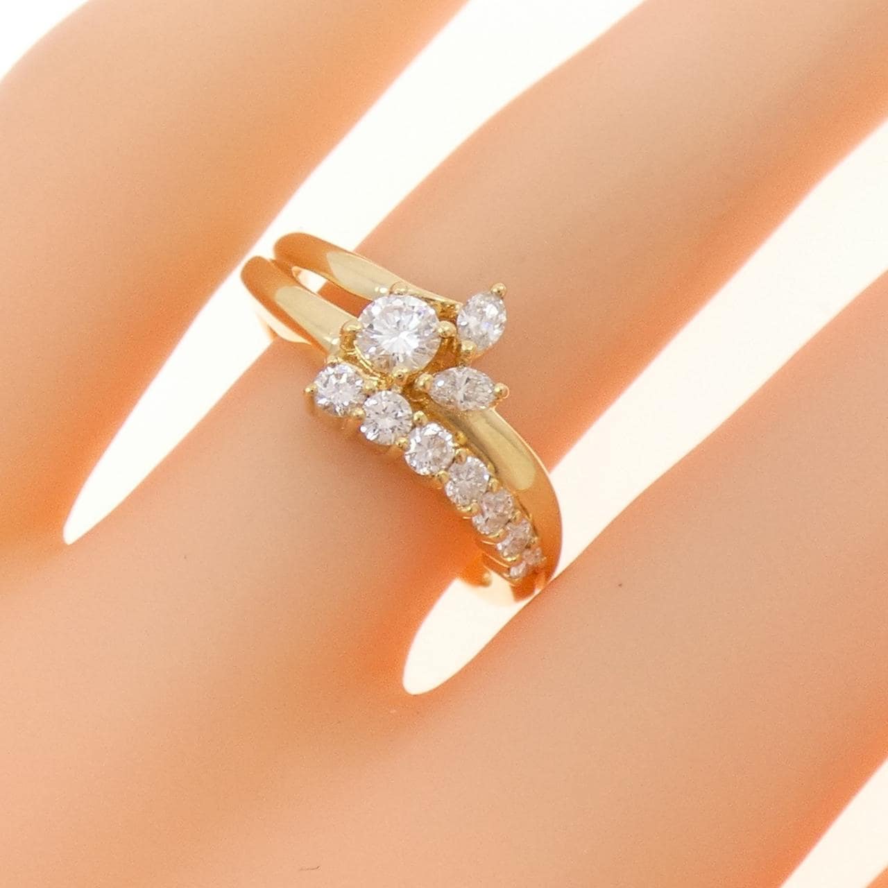 K18YG ダイヤモンド リング 0.50CT