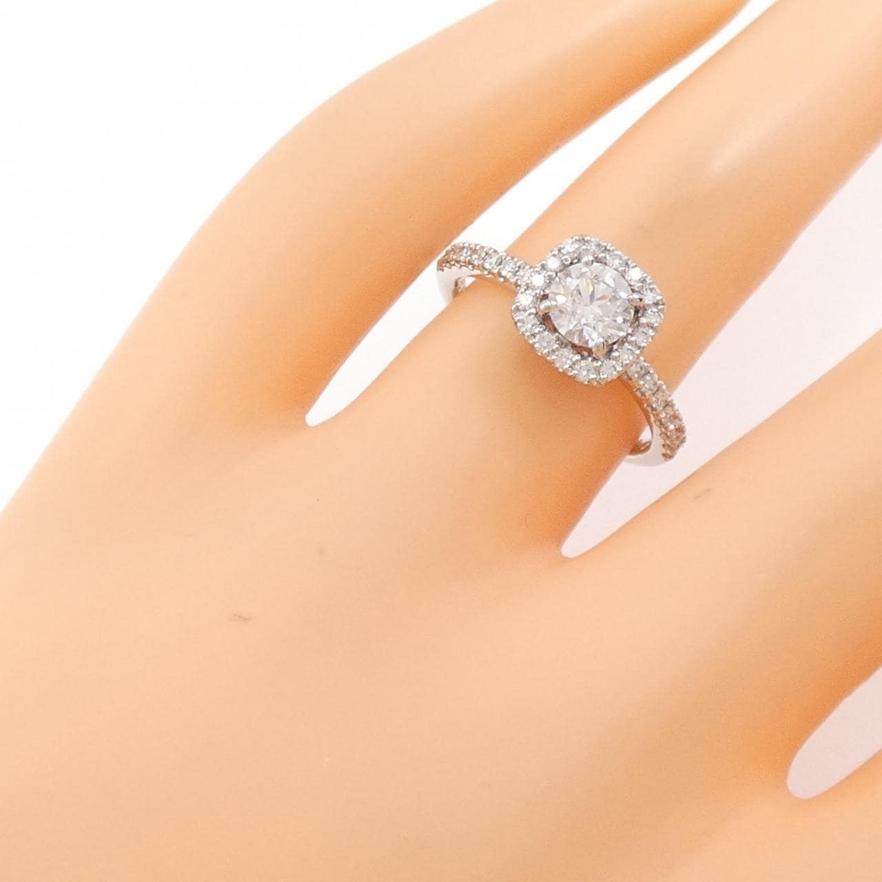[再加工款] PT900鑽石戒指 0.566CT D SI2 EXT