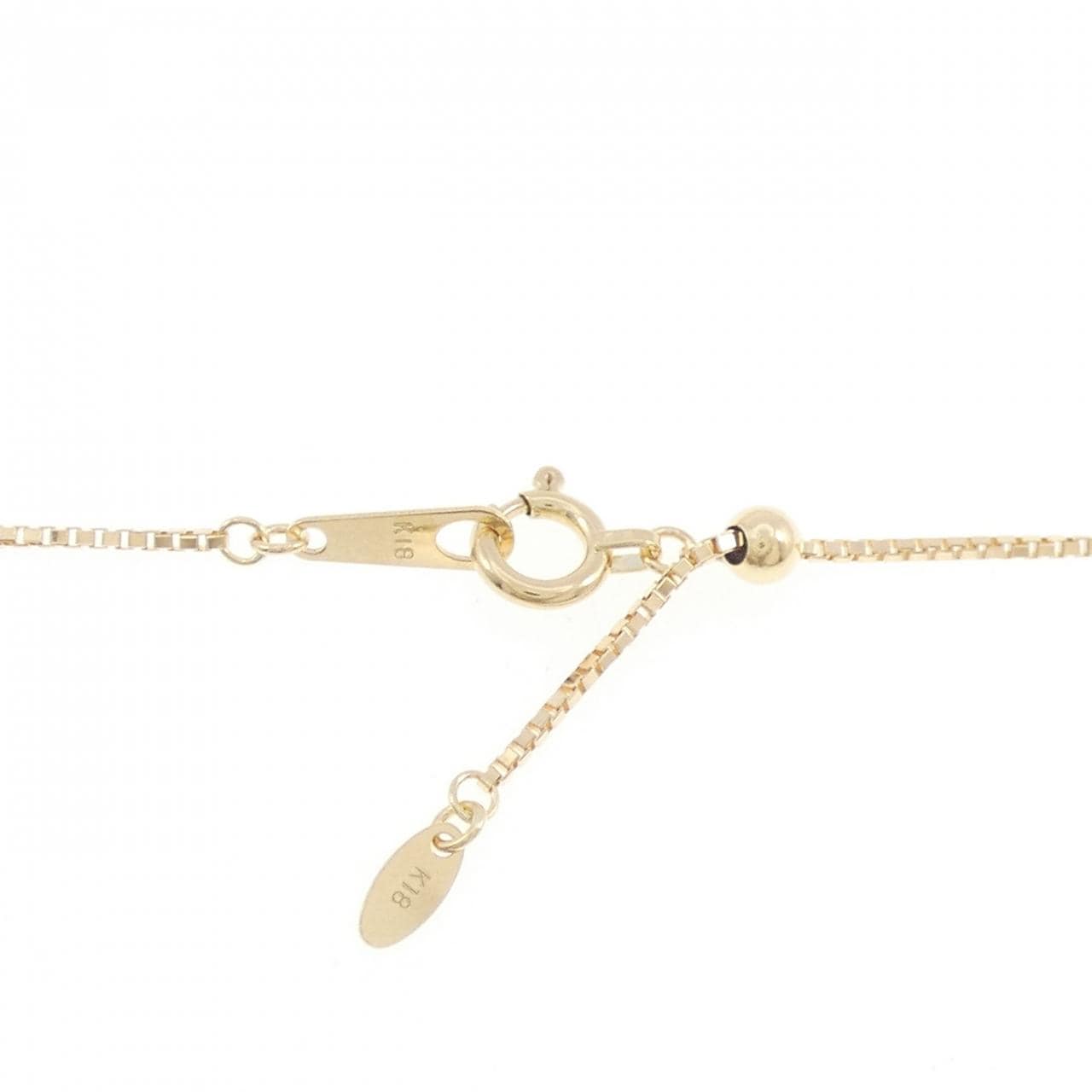 18KYG/K18YG トルマリン ネックレス 0.15CT